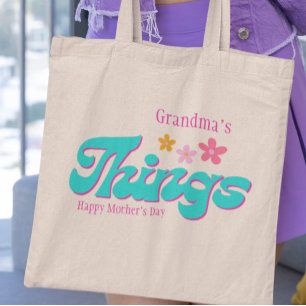 Tote Bag Les choses de grand-mère rétro