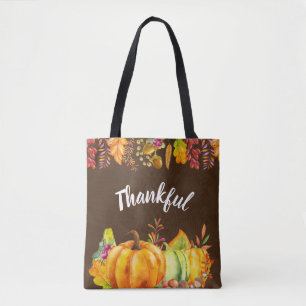 Tote Bag Les Citrouilles de récolte et les feuilles d'autom