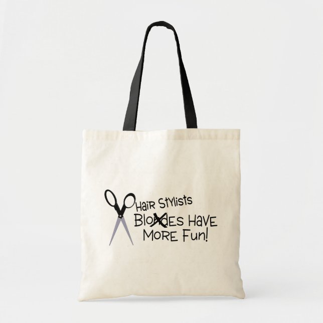 Tote Bag Les coiffeurs ont plus d'amusement (Devant)