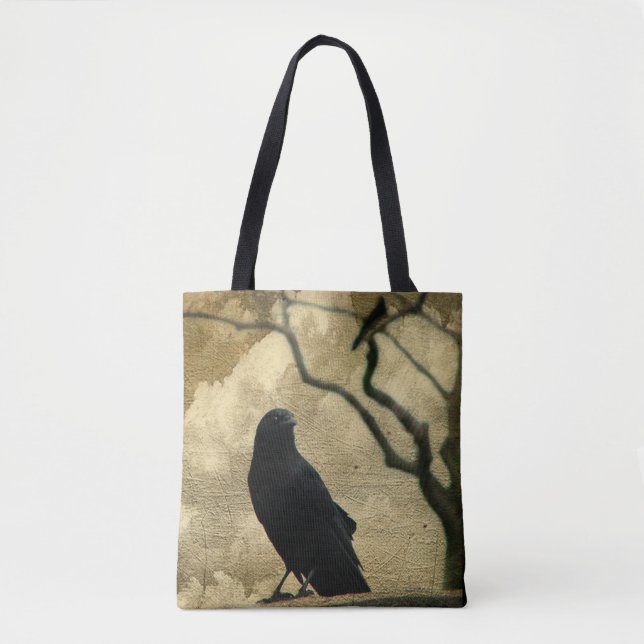Tote Bag Les Corbeaux Sont Avec Moi (Devant)