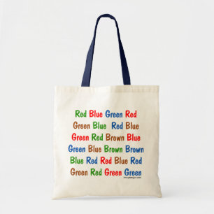 Tote Bag Les couleurs d'essai de Stroop