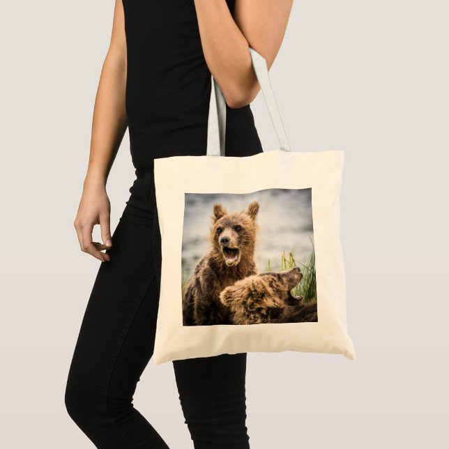Tote Bag Les Cubs Grizzly À La Recherche De Leur Maman (Devant (produit))