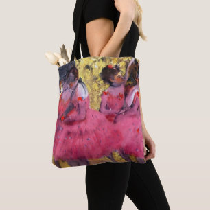 Tote Bag Les danseurs roses, avant le ballet par Edgar Dega