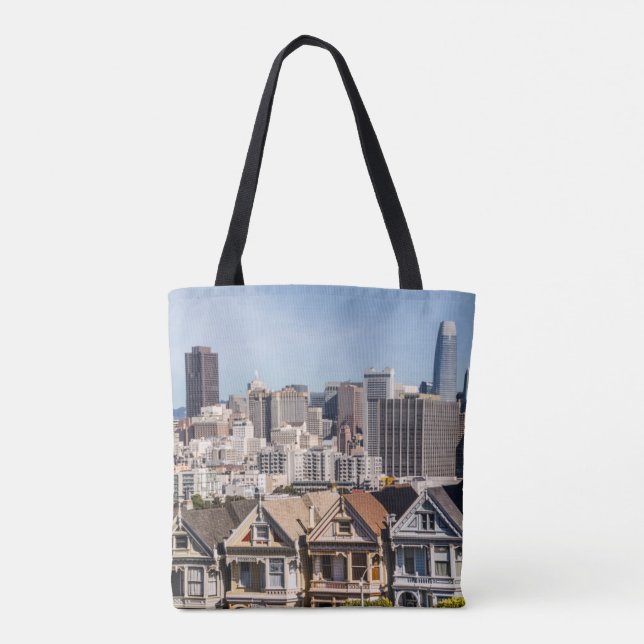 Tote Bag Les demeures victoriennes peintes de San Francisco (Dos)