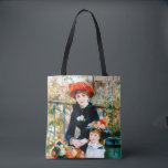Tote Bag Les deux soeurs de Renoir aux beaux-arts Fourre-to<br><div class="desc">Pierre-Auguste Renoir crée cette charmante peinture en 1881. Il s'appelait "Deux Soeurs" quand il a été exposé pour la première fois l'année suivante. L'huile sur toile a été appelée "Sur la terrasse" par son premier propriétaire,  Paul Durand-Ruel. La Seine apparaît dans l'arrière - plan.</div>