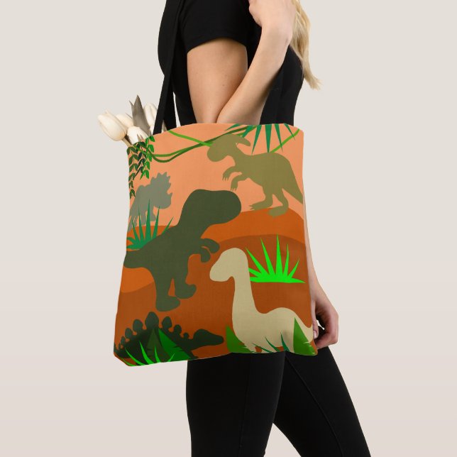 Tote Bag Les dinosaures dans la nature (De près)