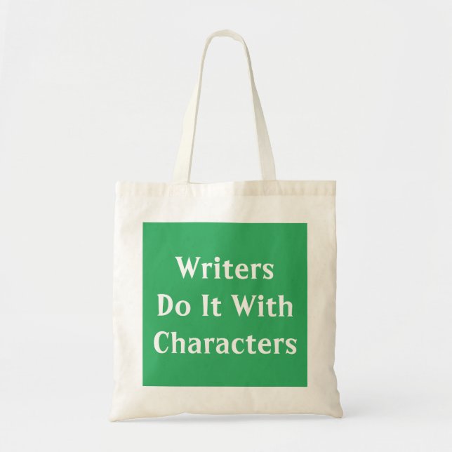 Tote Bag Les Écrivains Le Font Avec Des Caractères (Devant)