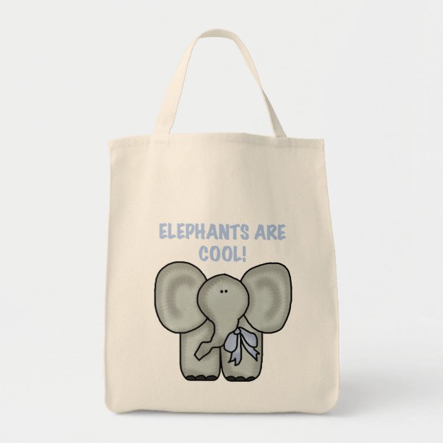 Tote Bag Les éléphants sont les T-shirts et les cadeaux (Devant)
