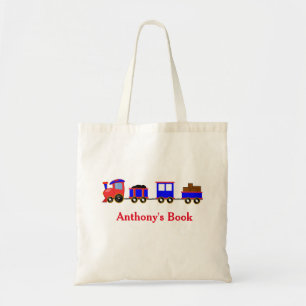 Tote Bag Les enfants bleus rouges de train ont appelé la