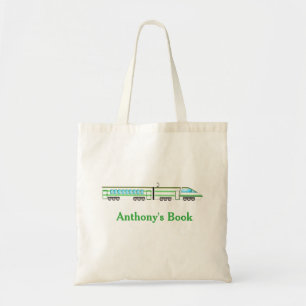 Tote Bag Les enfants verts et bleus de train ont appelé la