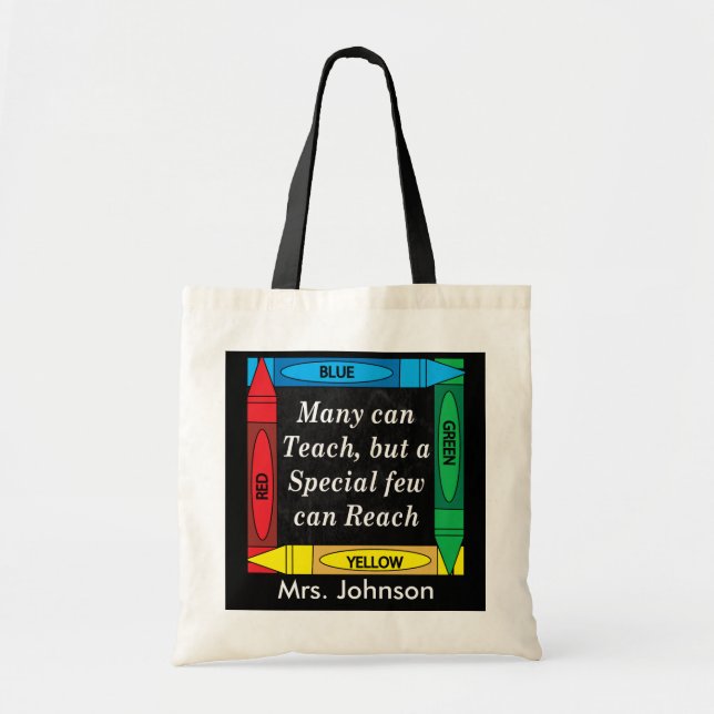 Tote Bag Les enseignants peuvent enseigner - Personnaliser (Devant)