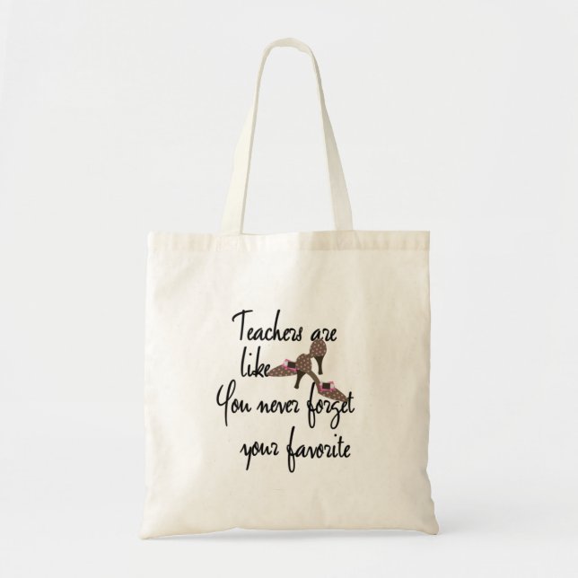 Tote Bag Les Enseignants Sont Comme Des Chaussures Professe (Devant)