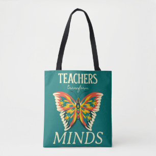 TOTE BAG LES ENSEIGNANTS TRANSFORMENT L'ESPRIT EN BUTTERFLY