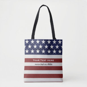 Tote Bag Les Etats-Unis drapeau américain coutume