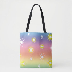 Tote Bag Les étoiles brillent sur ce Pastel Multicolor