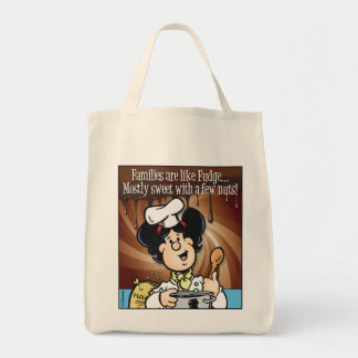 Tote Bag Les Familles Sont Comme Fudge