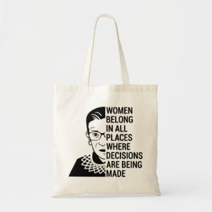 Tote Bag les femmes appartiennent à tous les endroits où le