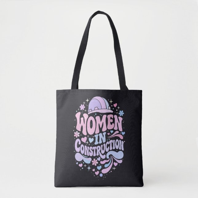Tote Bag Les femmes dans la construction Rétro Empowerment (Devant)