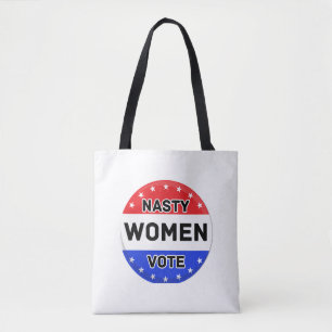 Tote Bag Les Femmes Nasty votent Femmes puissance cadeau