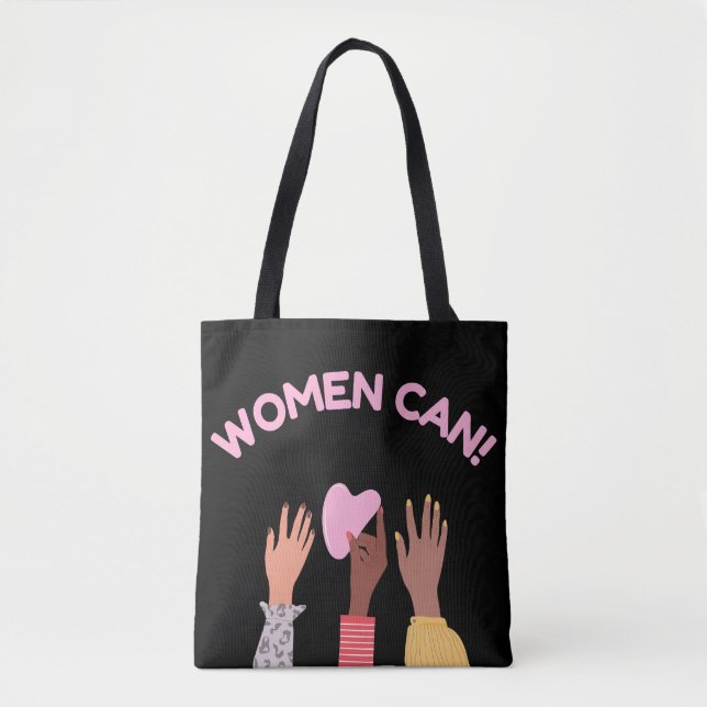 Tote Bag Les femmes peuvent être féministes (Devant)