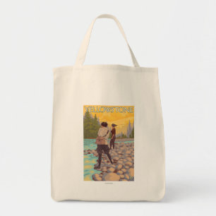 Tote Bag Les femmes pilotent la pêche - parc national de