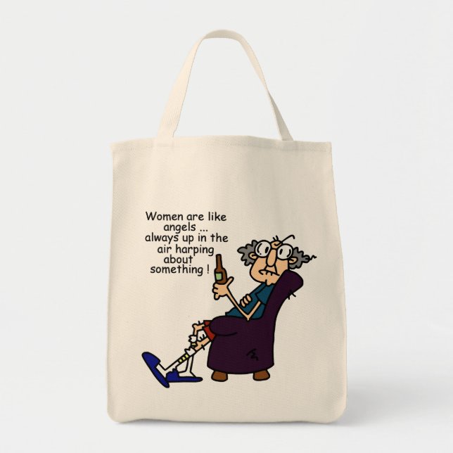 Tote Bag Les Femmes Sont Comme Des Anges (Devant)