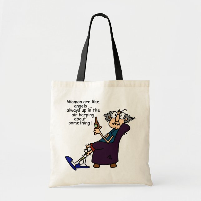 Tote Bag Les Femmes Sont Comme Des Anges (Devant)