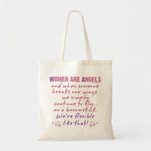 Tote Bag Les femmes sont poème drôle d'anges