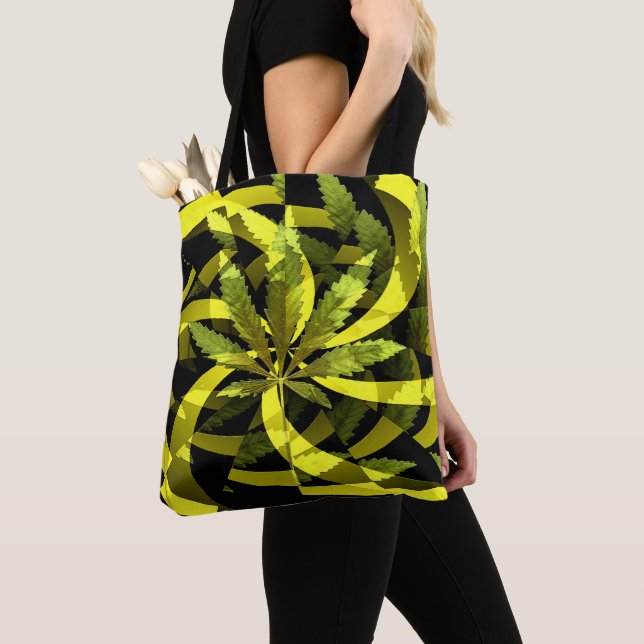 Tote Bag Les feuilles de Twirlin... (De près)