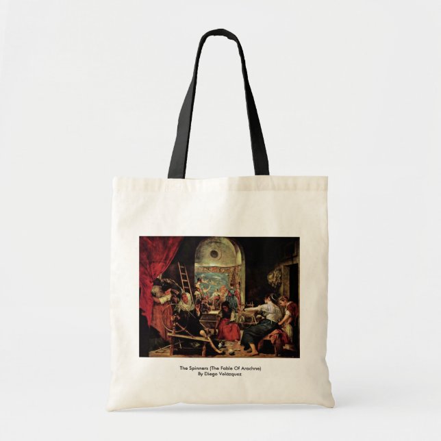 Tote Bag Les fileurs (la fable de l'arachné) (Devant)