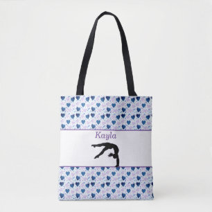 Tote Bag Les filles aiment la gymnastique Coeur