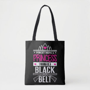 Tote Bag Les filles de karaté oublient princesse Be une