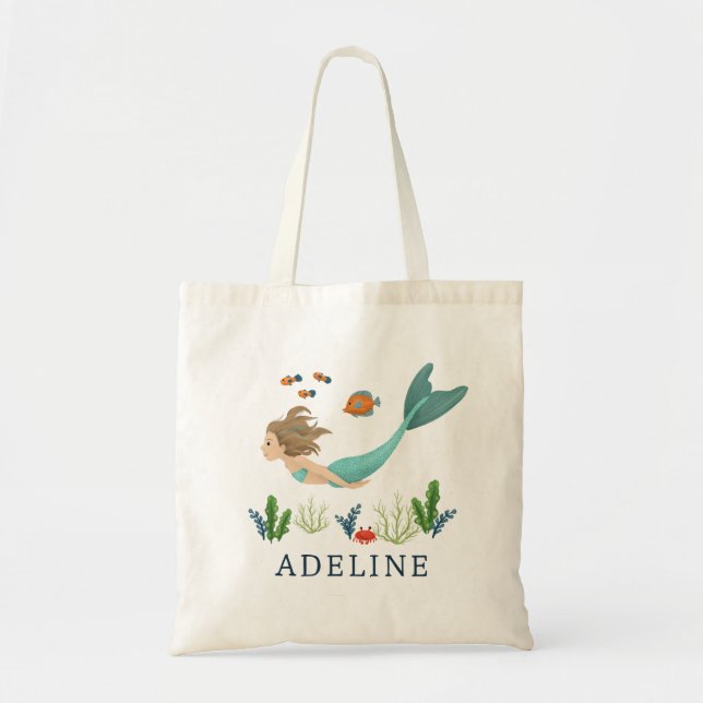 Tote Bag Les filles magiques sous la mer Sirène enfants (Devant)