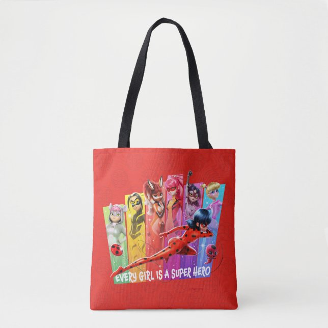 Tote Bag Les filles miraculeuses | Chaque fille est un supe (Devant)