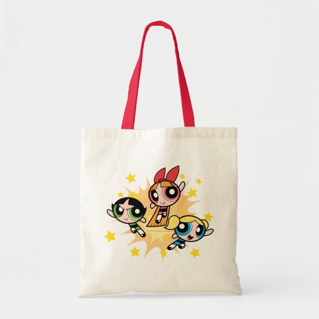 Tote Bag Les Filles Powerpuff Sauvent La Journée (Devant)