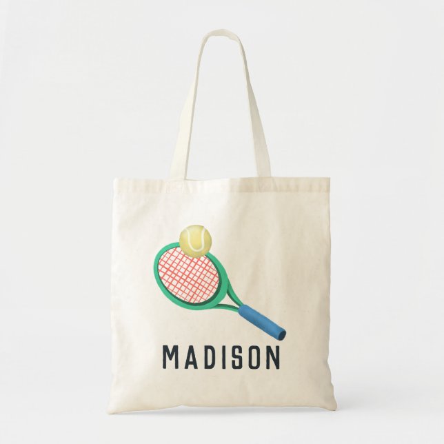 Tote Bag Les filles Tennis moderne et sportif Enfants (Devant)