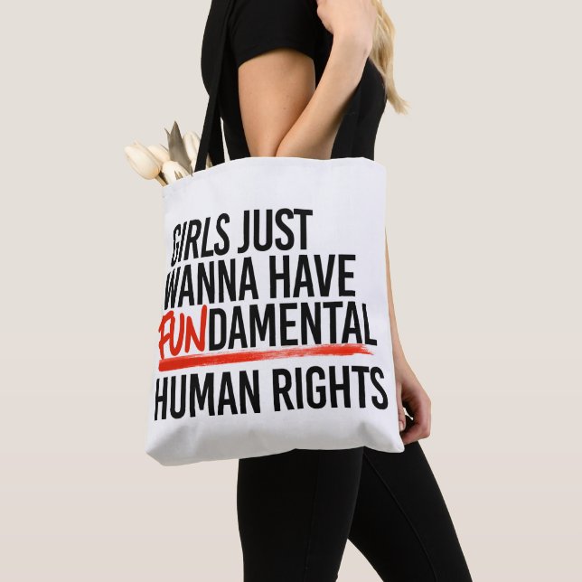 Tote Bag Les filles veulent avoir des droits fondamentaux (De près)