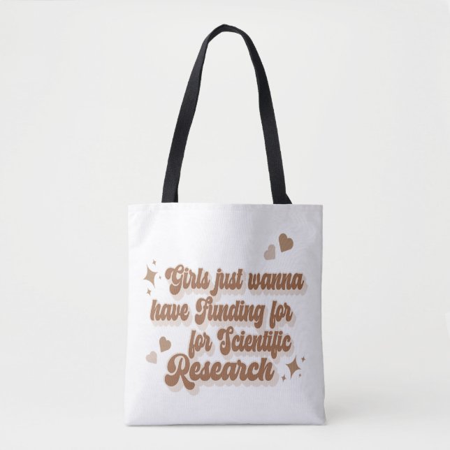 Tote Bag Les filles veulent juste un financement pour la re (Devant)