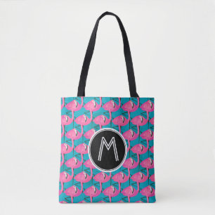 Tote Bag Les Flamants roses au néon   ajoutent votre