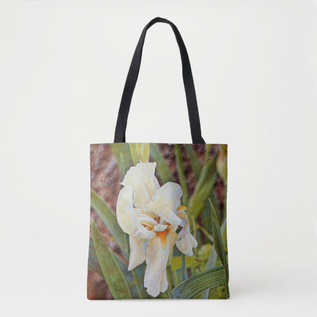Tote Bag Les fleurs de la foi Proverbes Iris Fourre-tout (Devant)
