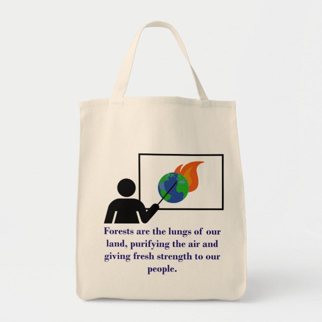 Tote Bag Les Forêts Sont Les Poumons De Notre Terre - Chang (Devant)