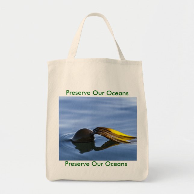 Tote Bag Les frondes d'or, préservent les océans (Devant)