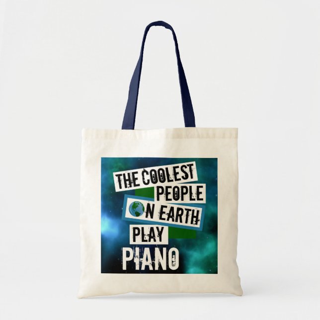 Tote Bag Les gens les plus froids de la Terre Jouer Piano (Devant)