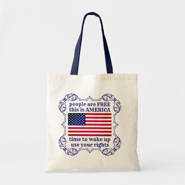 Tote Bag Les gens sont libres fourre-tout (Devant)