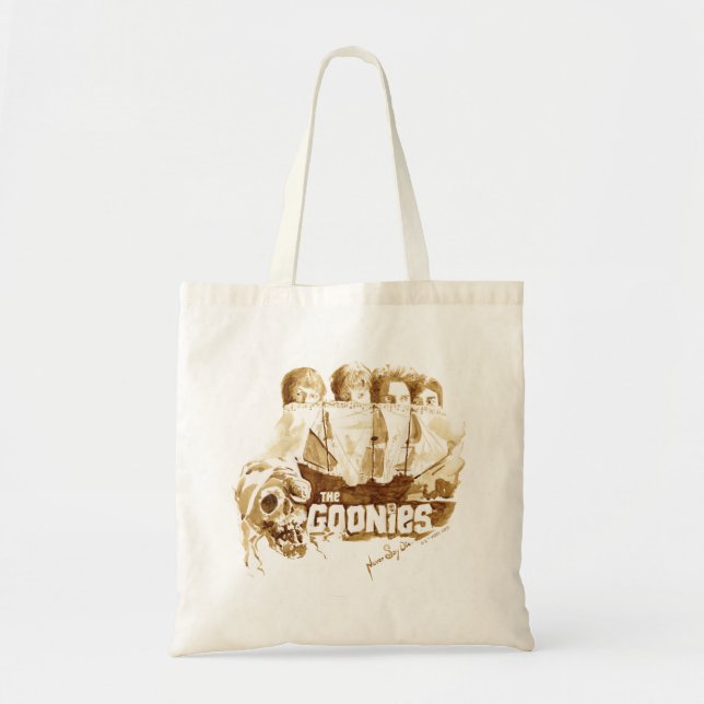 Tote Bag Les Goonies Pirate Ship Aquarelle Graphique (Devant)