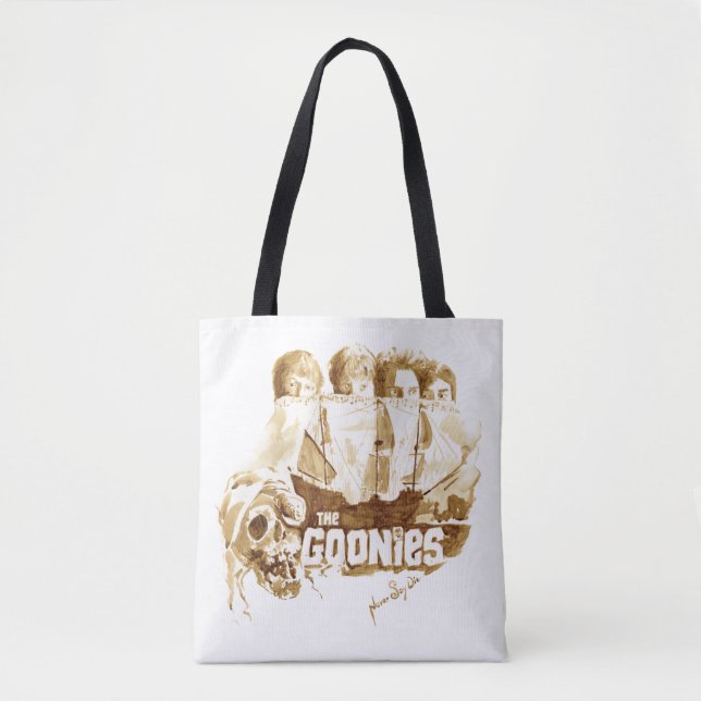 Tote Bag Les Goonies Pirate Ship Aquarelle Graphique (Devant)