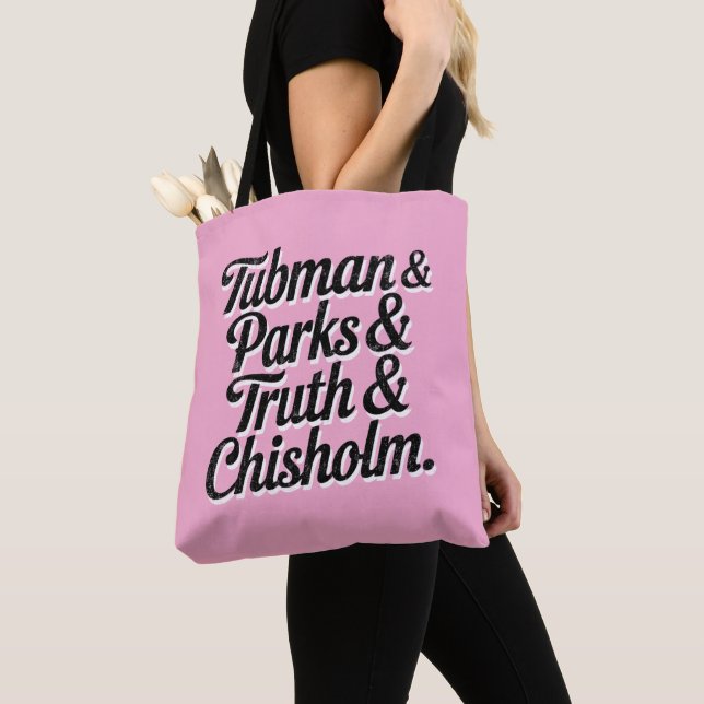 Tote Bag Les grandes femmes de l'histoire noire—Tubman...Ch (De près)