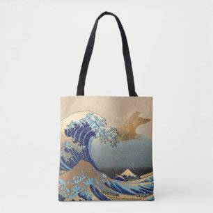 Tote Bag Les grandes vagues de Kanagawa