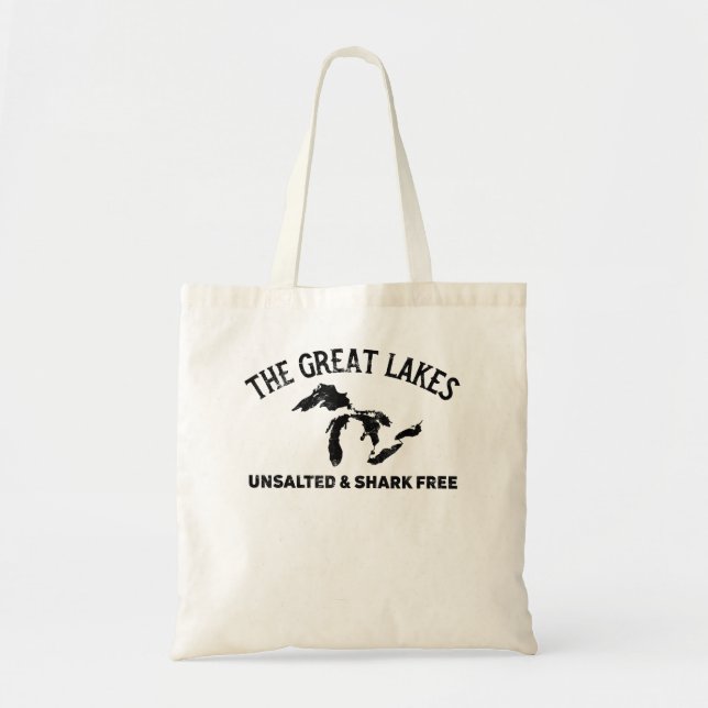 Tote Bag Les Grands Lacs non salés et sans requin Michigan  (Devant)