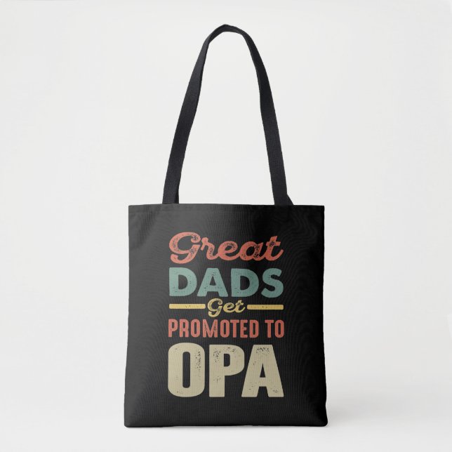 Tote Bag Les Grands Pères Sont Promus Aux Cadeaux Opa Homme (Devant)